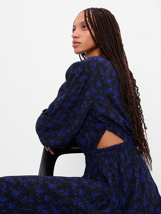 Image number 3 showing, LENZING ECOVERO Cutout Midi Dress
