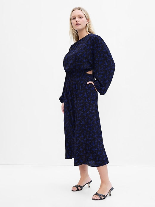 Image number 4 showing, LENZING ECOVERO Cutout Midi Dress